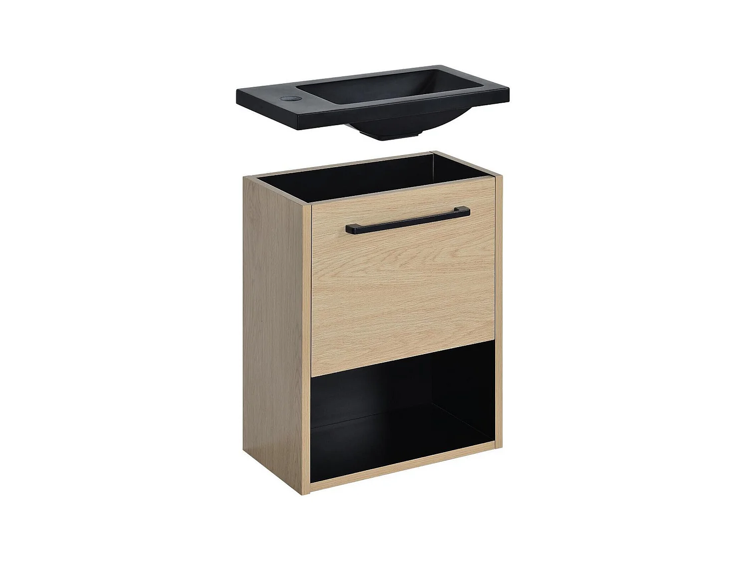 Ensemble meuble lave-mains NIKA + robinet GRIFO