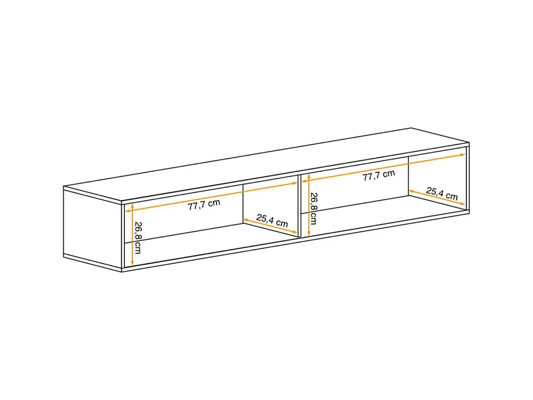 Colonne suspendue horizontale FLY cachemire – 1 porte