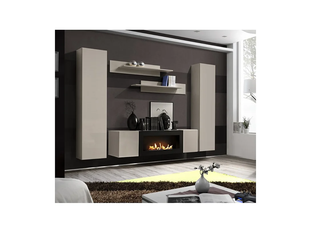 Colonne suspendue FLY cachemire – 1 porte sans LED