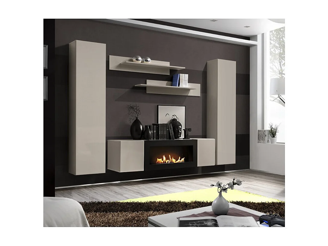 Colonne suspendue FLY cachemire – 1 porte sans LED