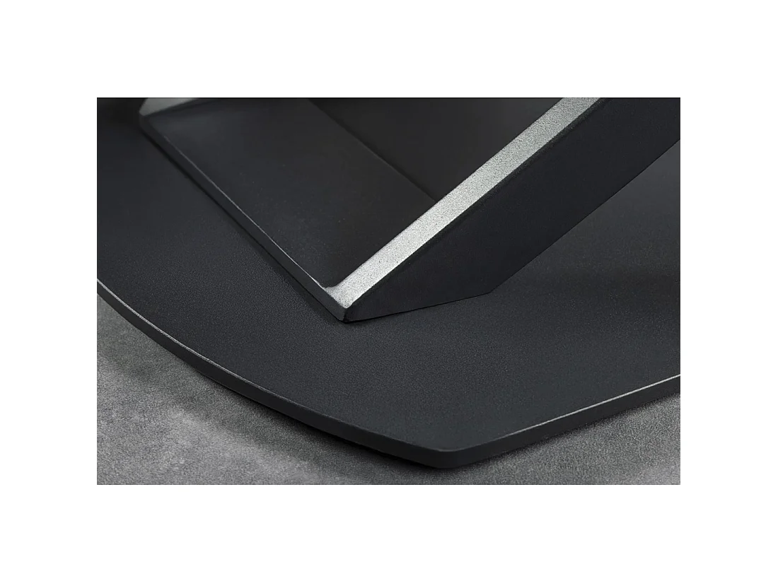 Table ATONIA – Ovale extensible 130 à 190 cm – Plateau céramique effet marbre anthracite – Pieds métal – Style moderne