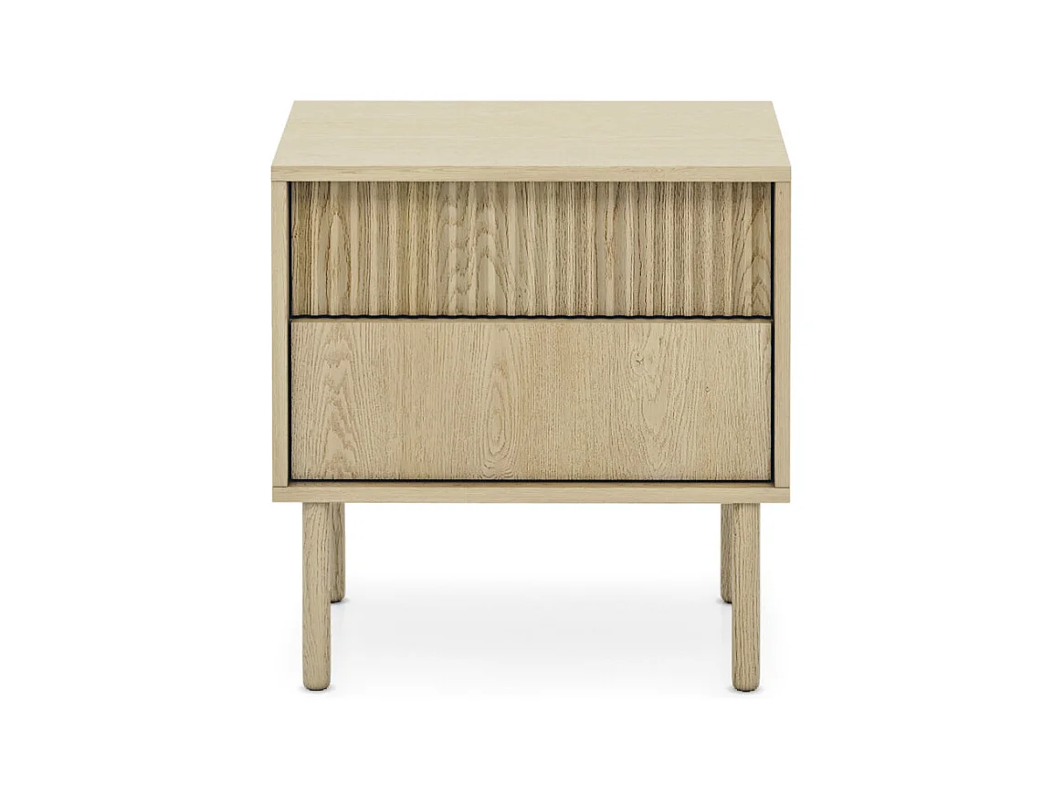 Table de chevet, chêne de Crémone, 53,5 x 55 x 39,5 cm