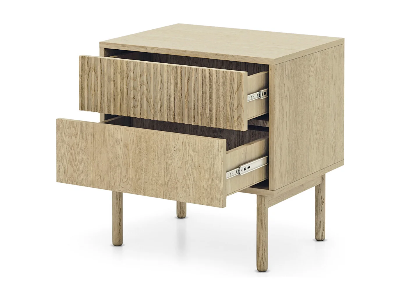 Mesa de cabeceira, carvalho Cremona, 53,5 x 55 x 39,5 cm