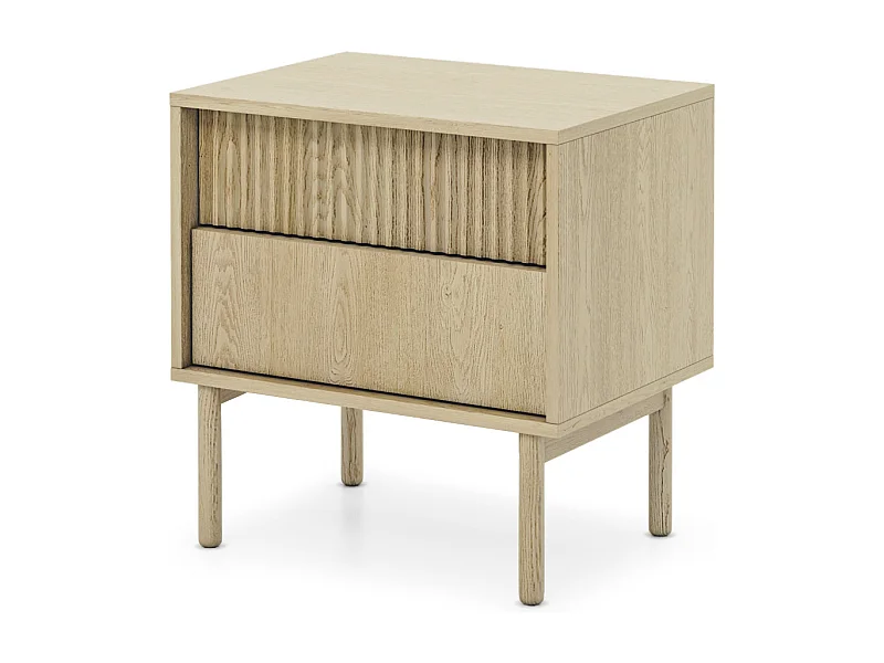 Table de chevet, chêne Cremona, 53,5 x 55 x 39,5 cm