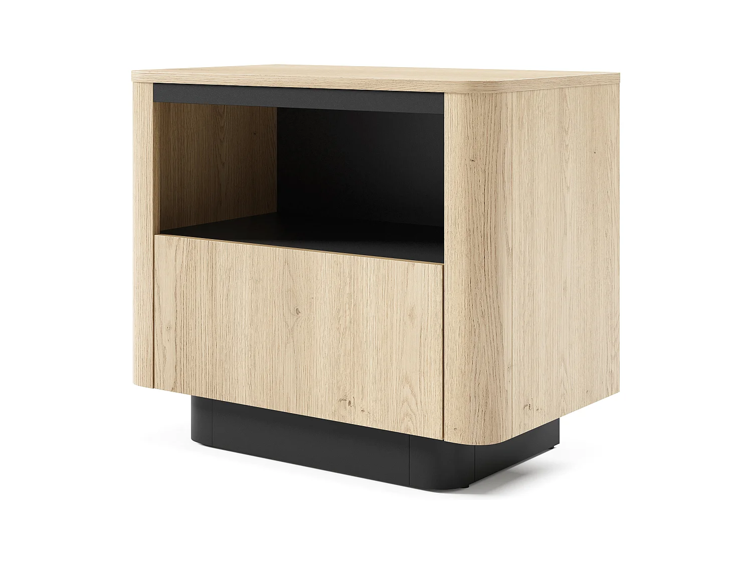 Table de chevet, chêne crémone, 63,2 x 50,5 x 38,1 cm