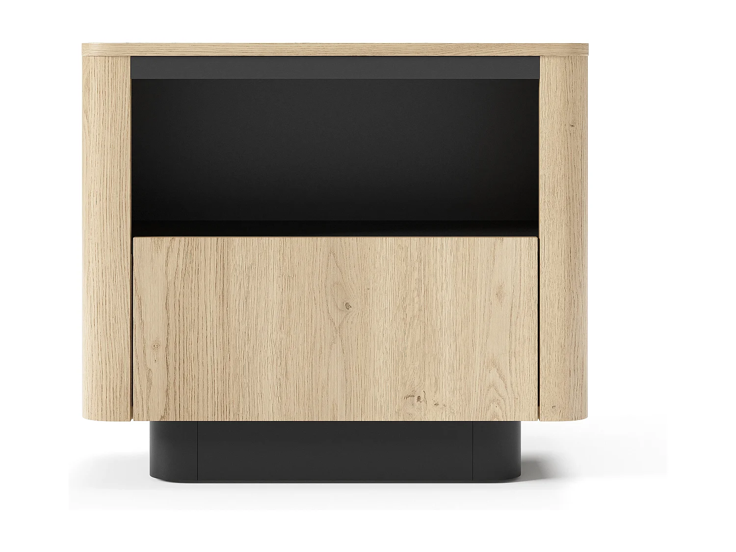 Table de chevet, chêne crémone, 63,2 x 50,5 x 38,1 cm