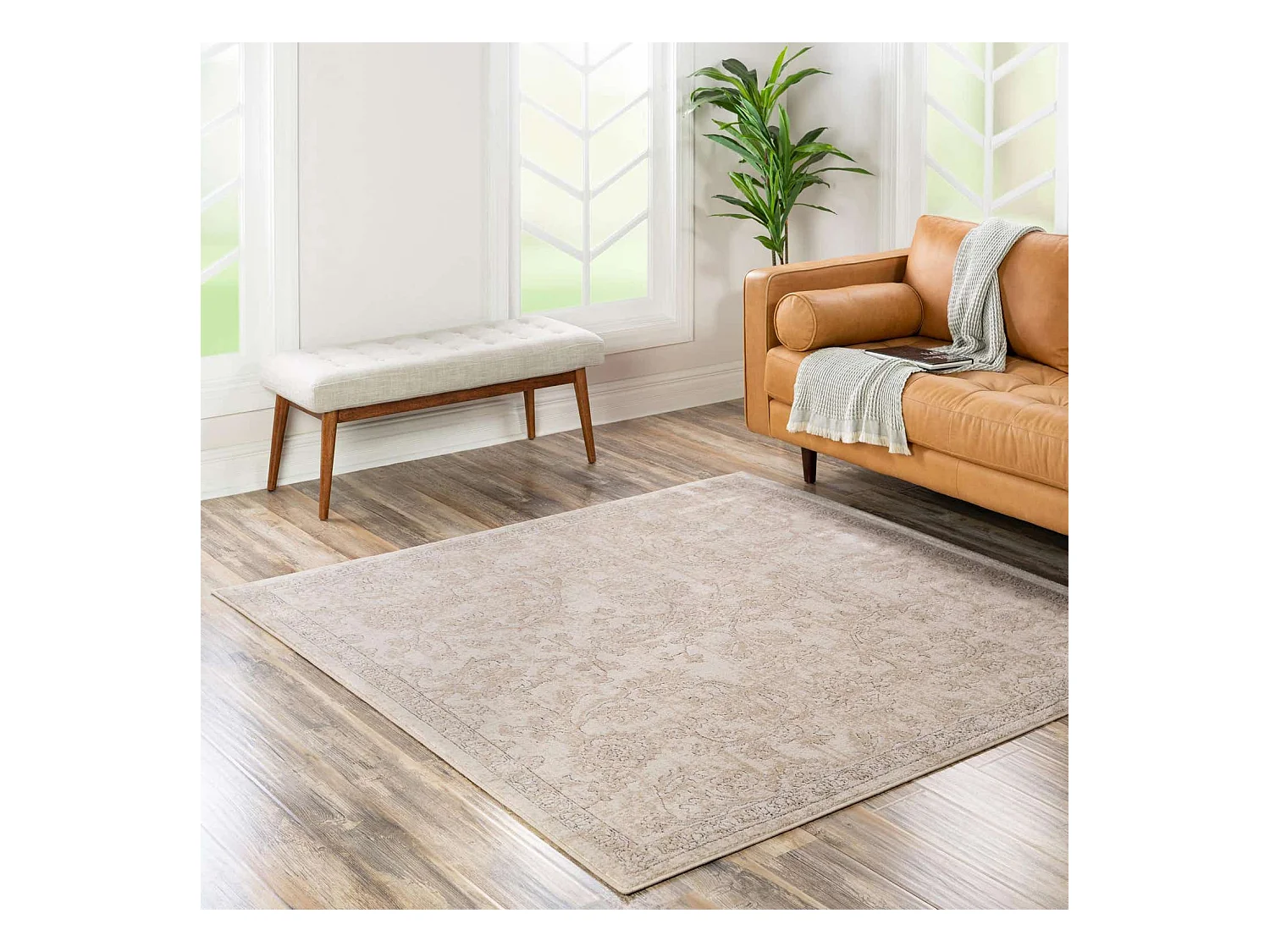 Tapis 185x185 Crème Oregon