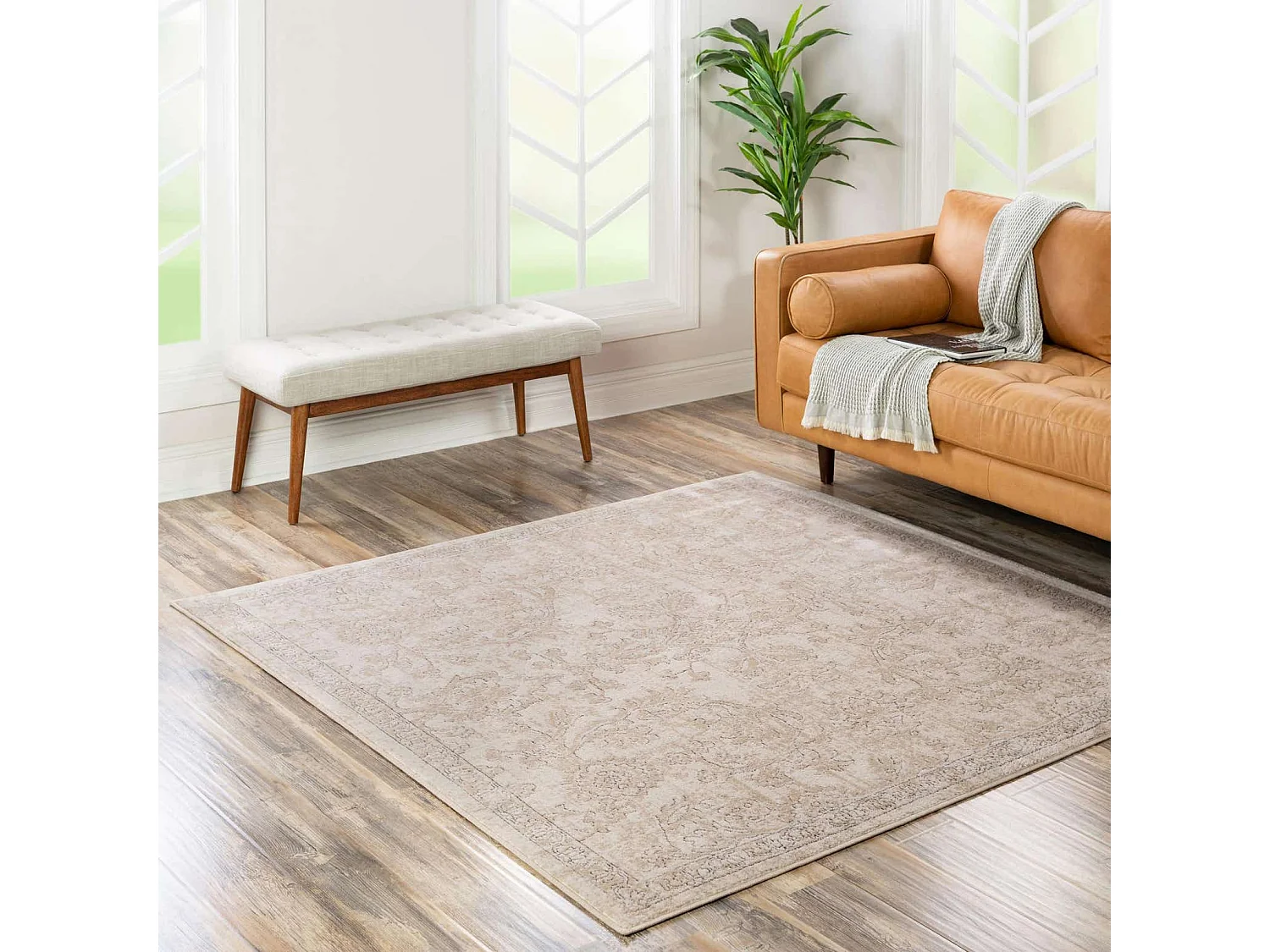 Tapis 185x185 Crème Oregon