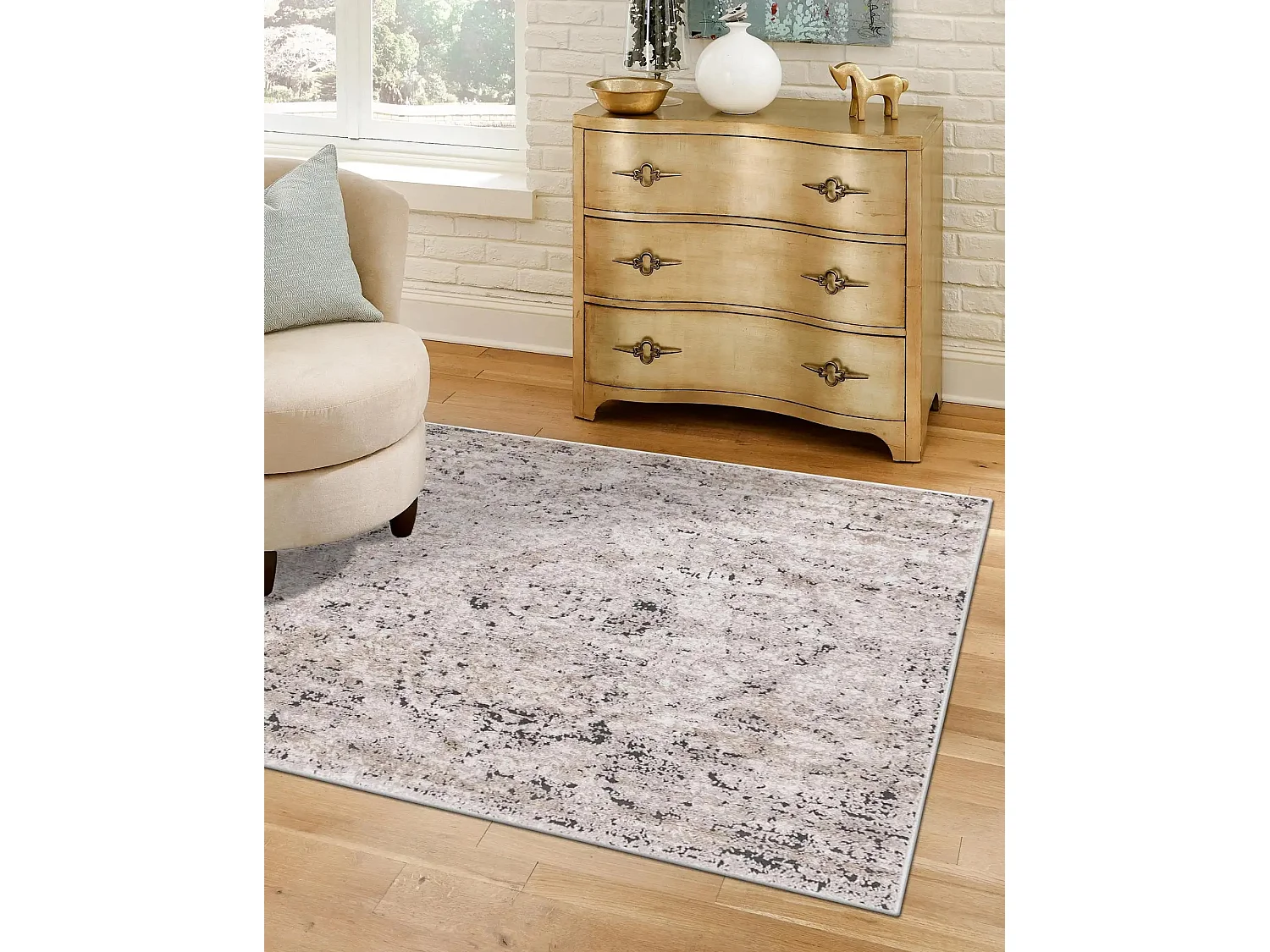 Teppich 125x125 Beige Oregon