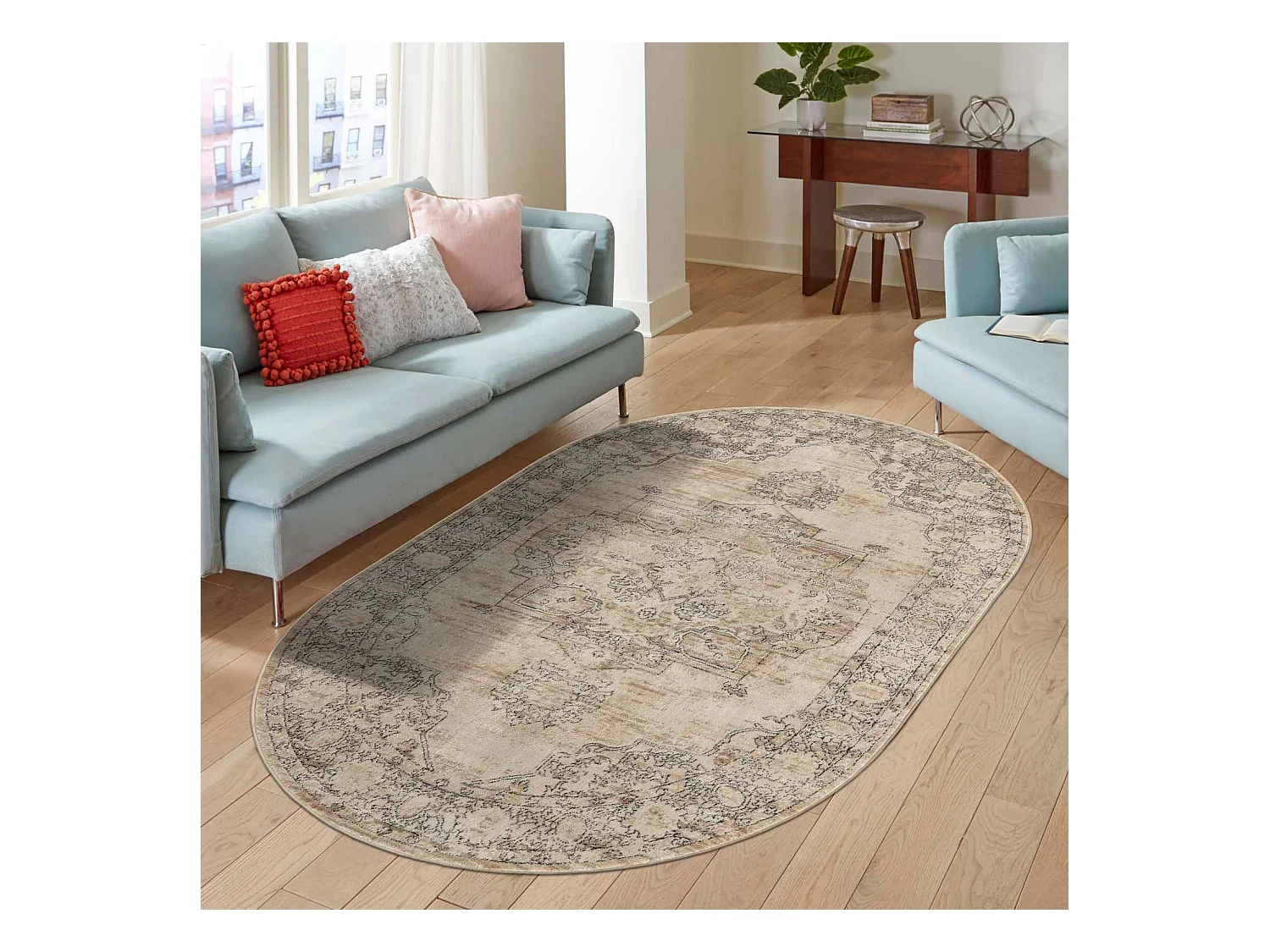 Teppich 125x185 Creme Oregon