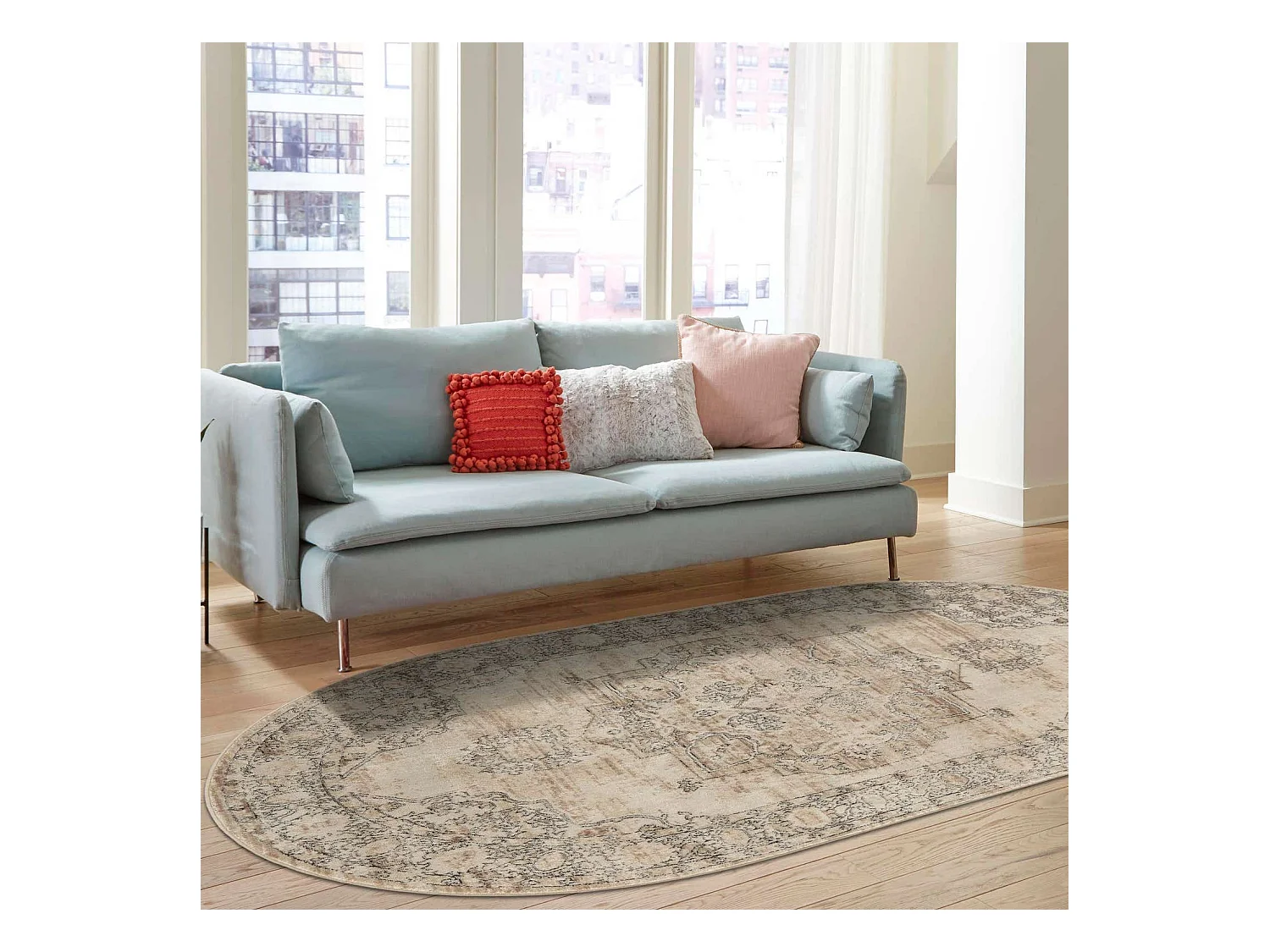 Teppich 125x185 Creme Oregon