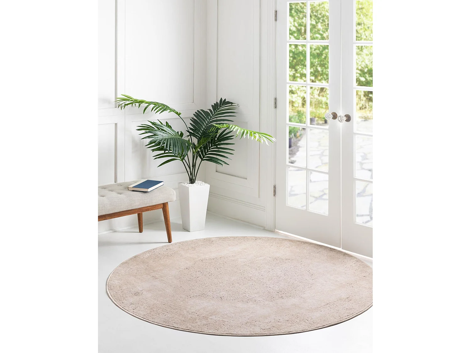 Teppich 100x100 Creme Oregon