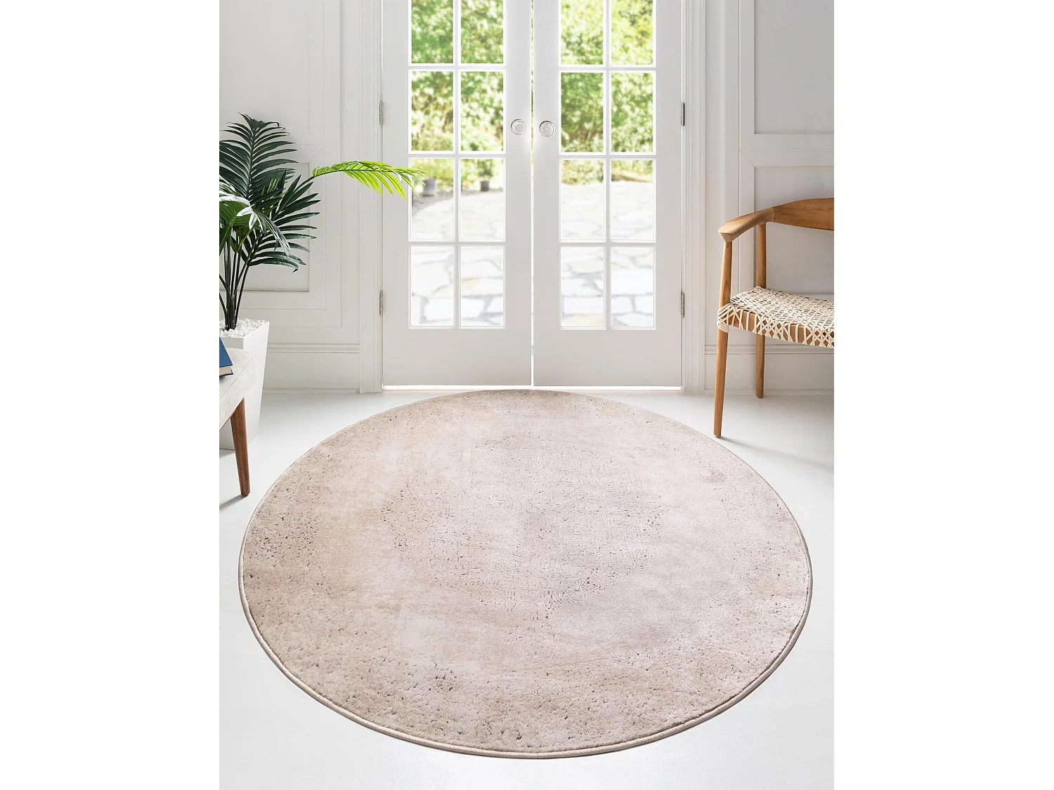 Teppich 100x100 Creme Oregon