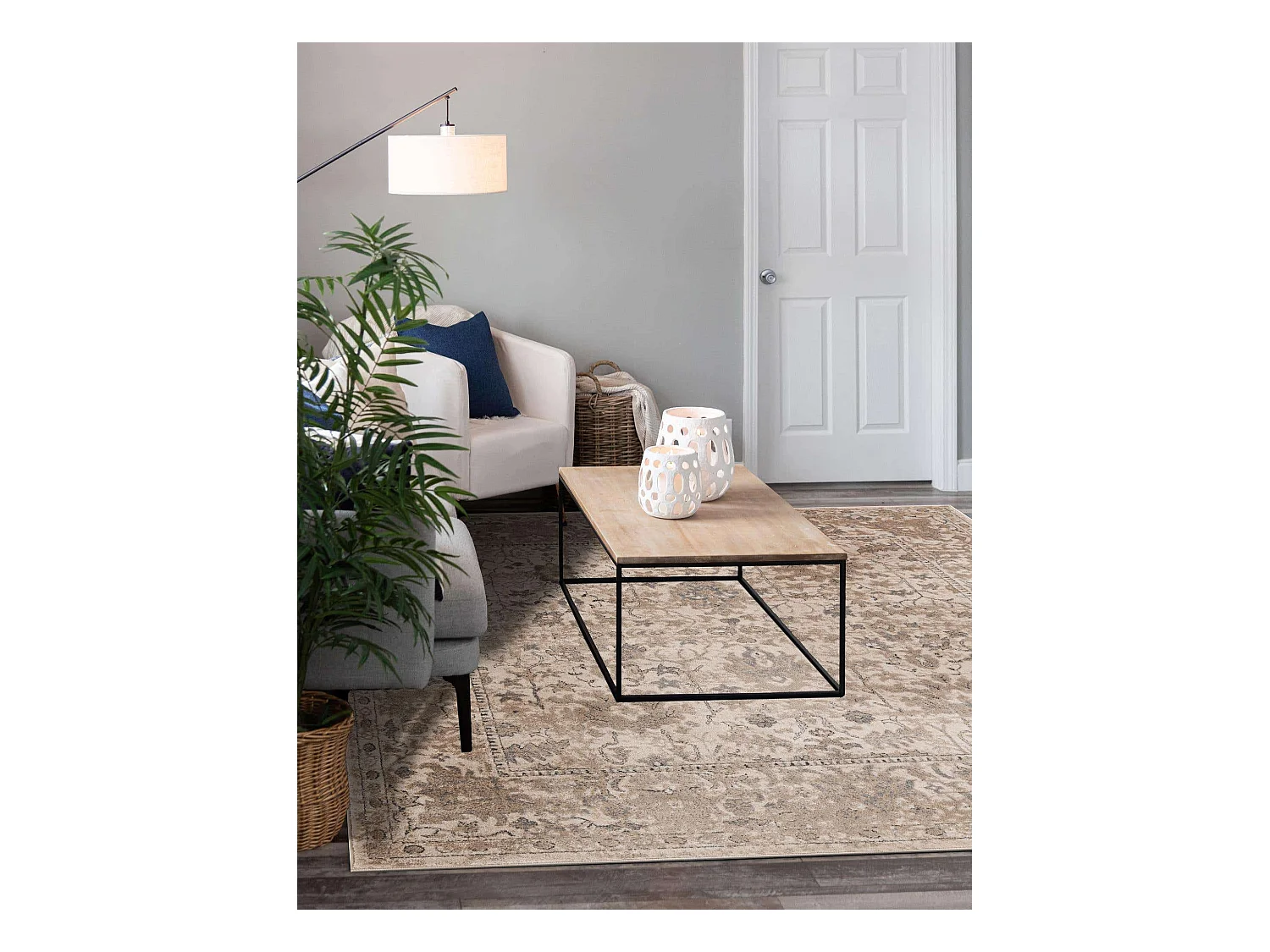 Tapis 160x160 Crème Oregon