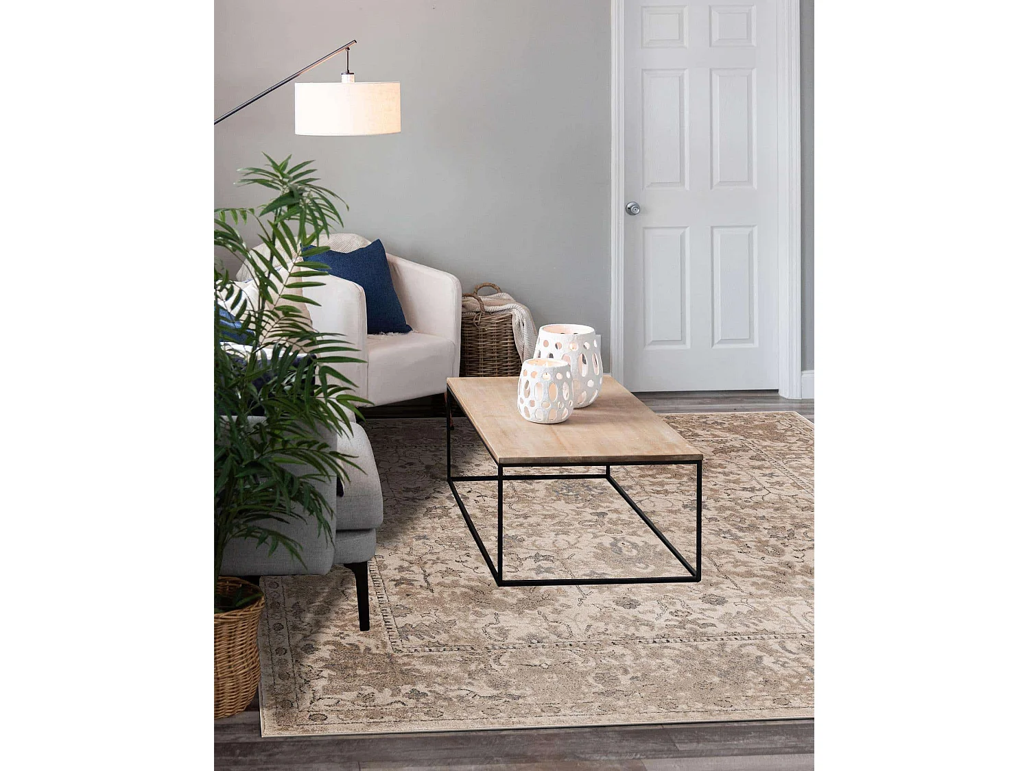 Tapis 160x160 Crème Oregon