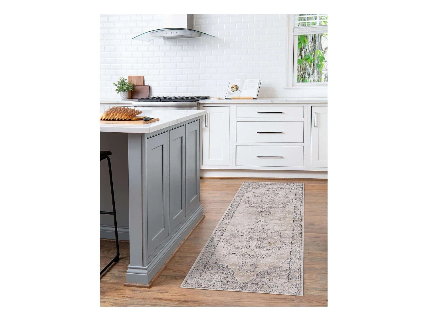 Teppich 80x400 Creme Oregon