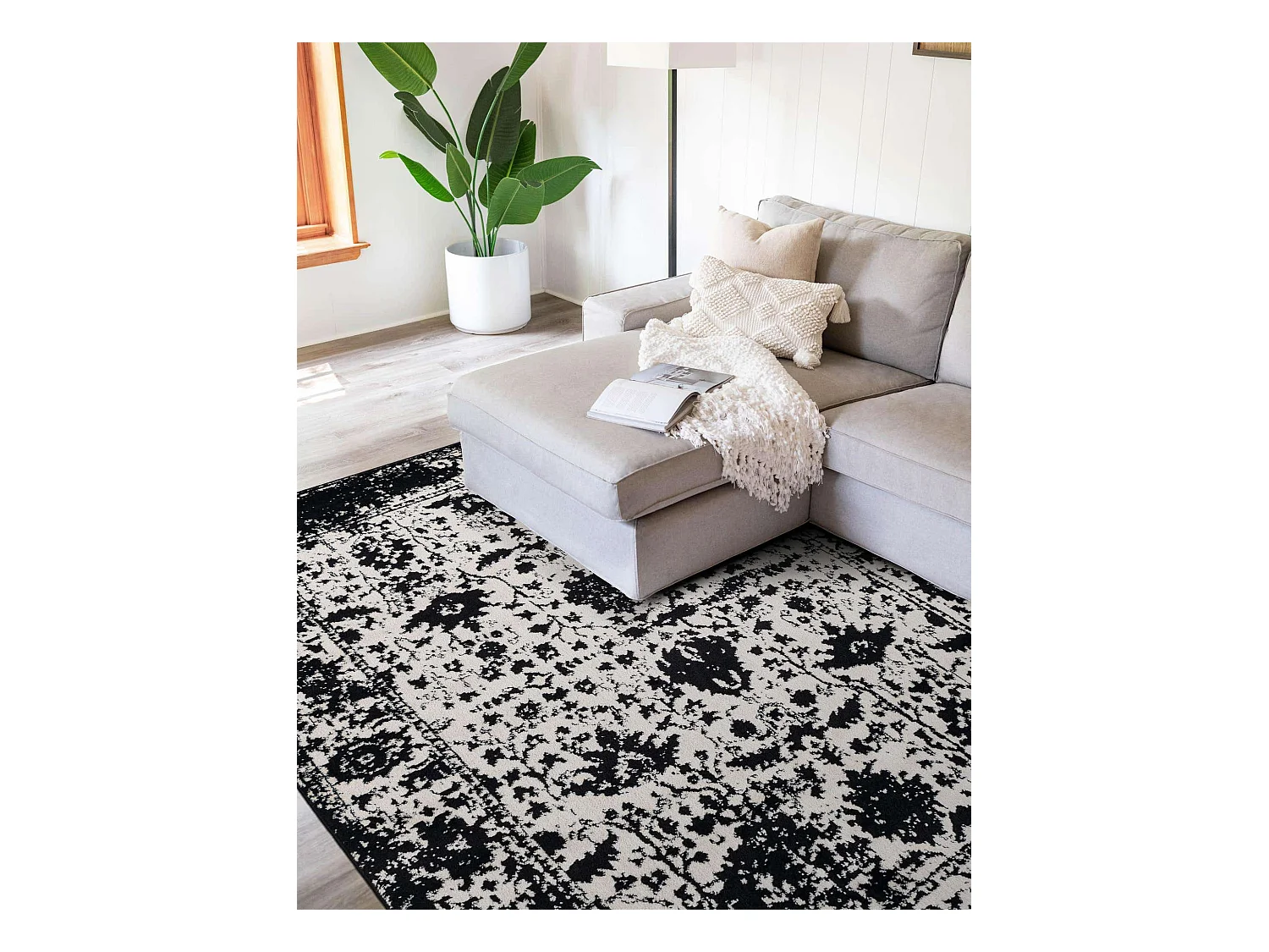 Tapis 125x185 Noir Oregon