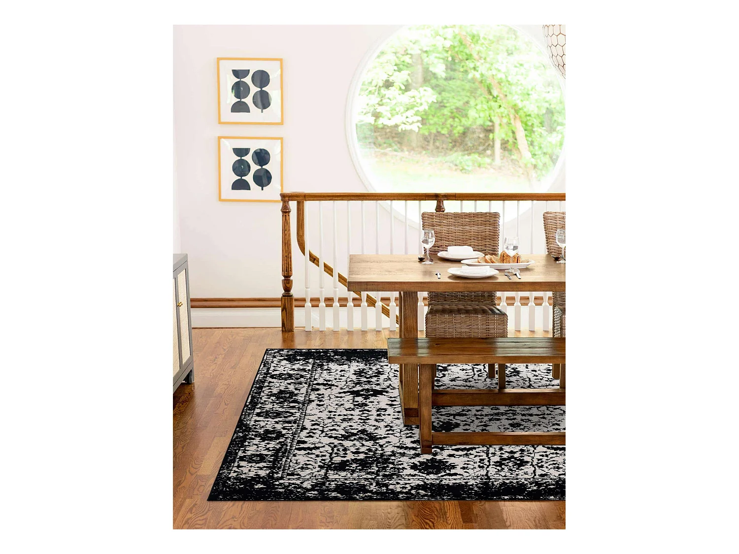 Tapis 125x185 Noir Oregon