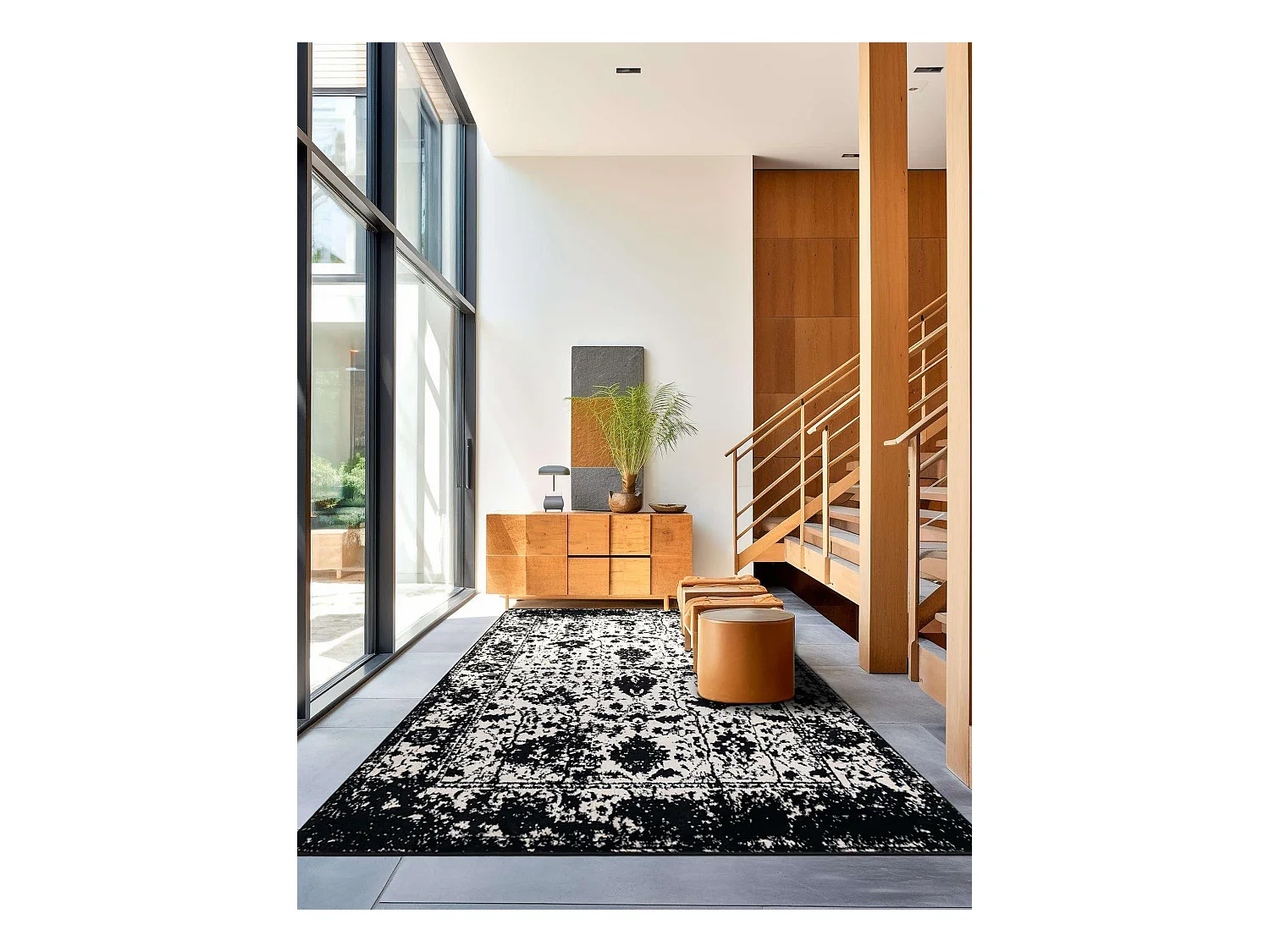 Tapis 125x185 Noir Oregon