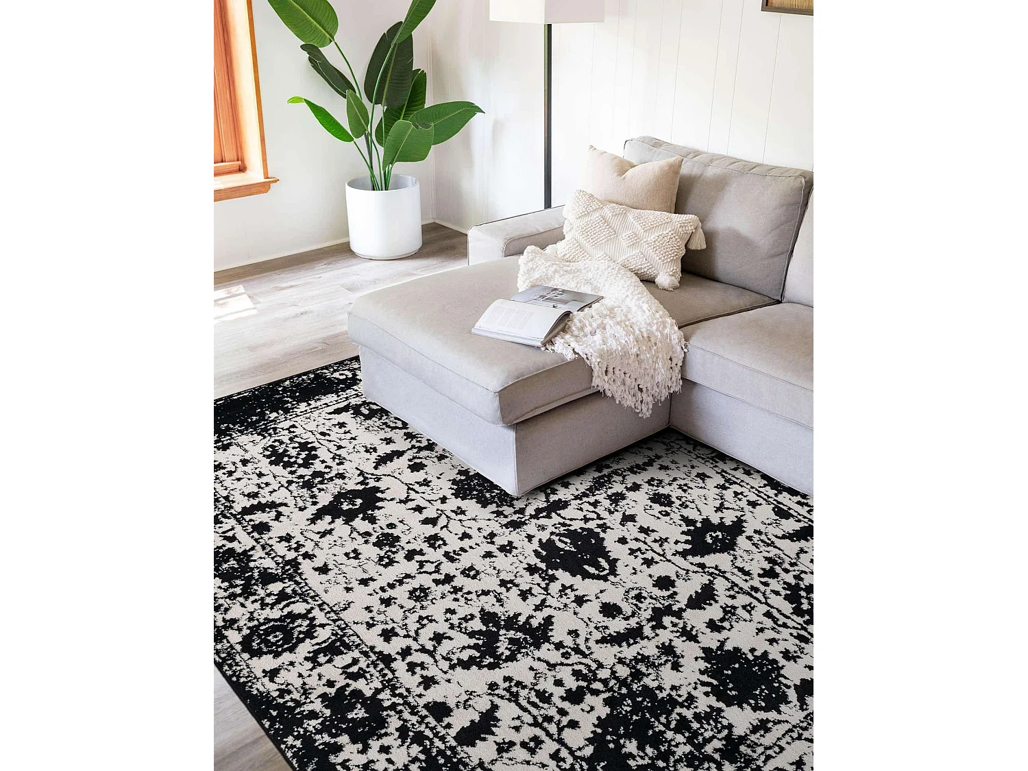 Teppich 125x185 Schwarz Oregon