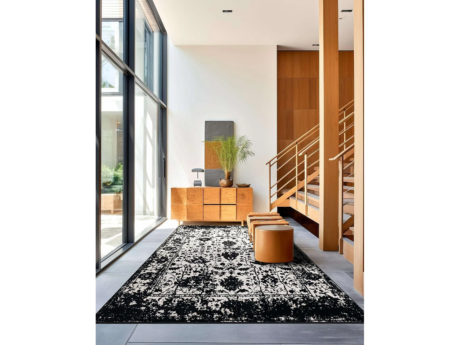 Teppich 125x185 Schwarz Oregon