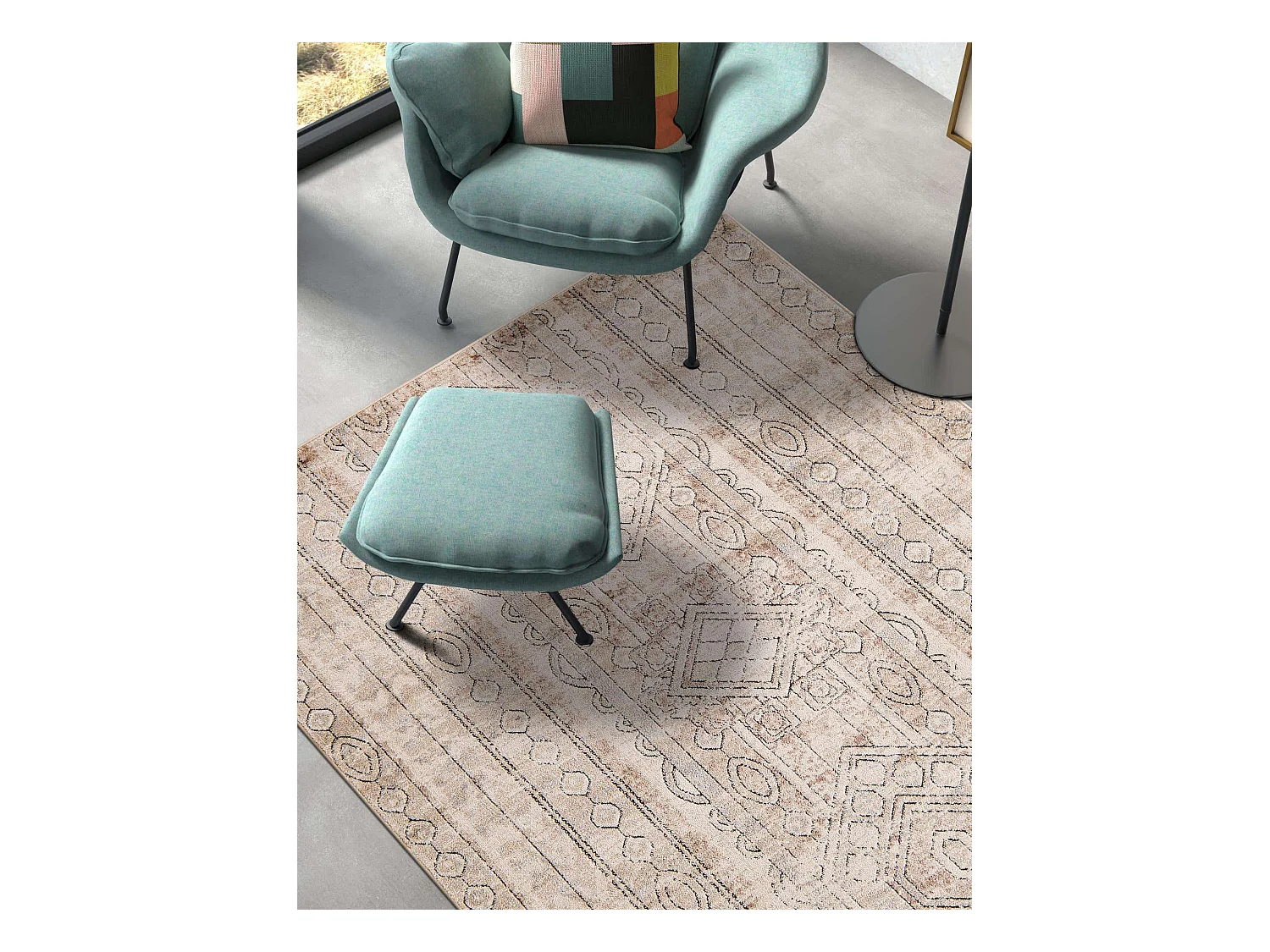 Teppich 125x185 Creme Oregon