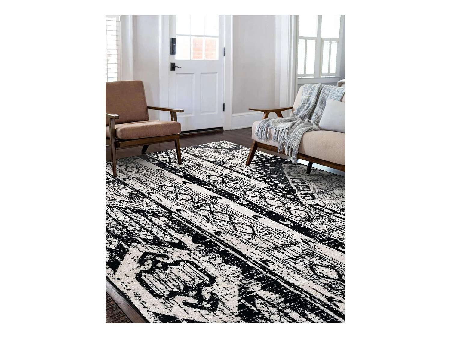 Tapis 160x245 Noir Oregon