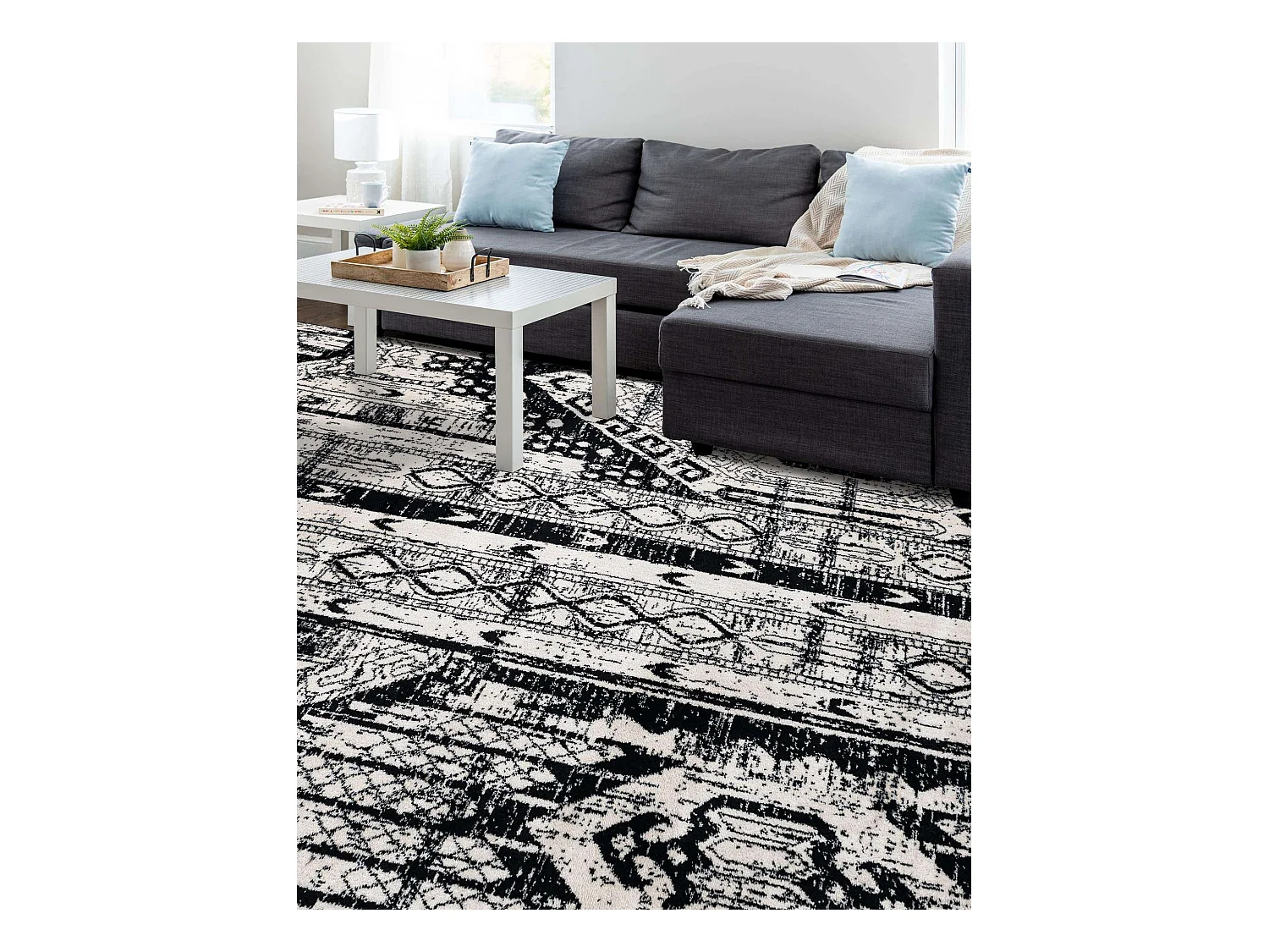 Tapis 160x245 Noir Oregon