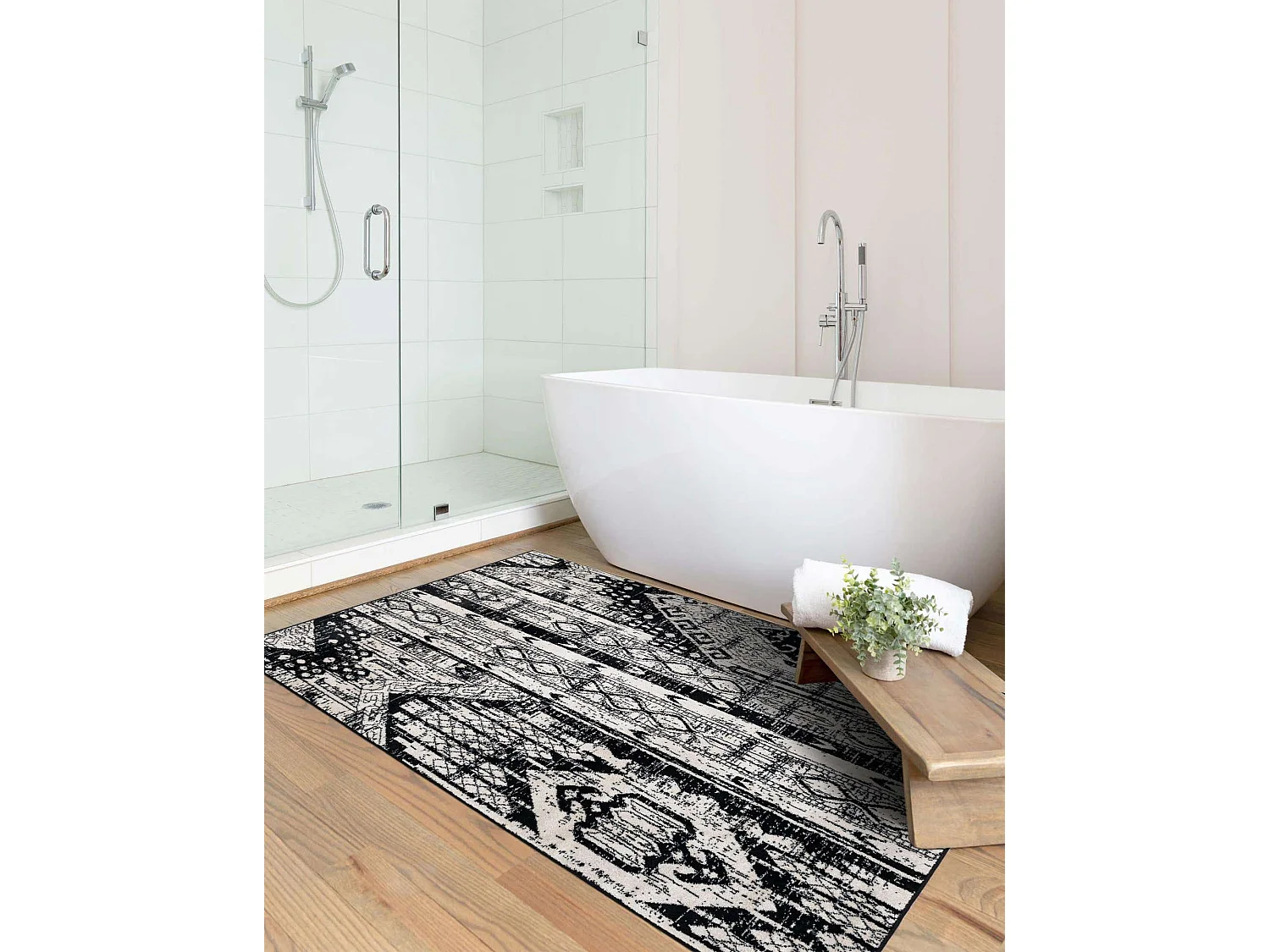 Tapis 160x245 Noir Oregon