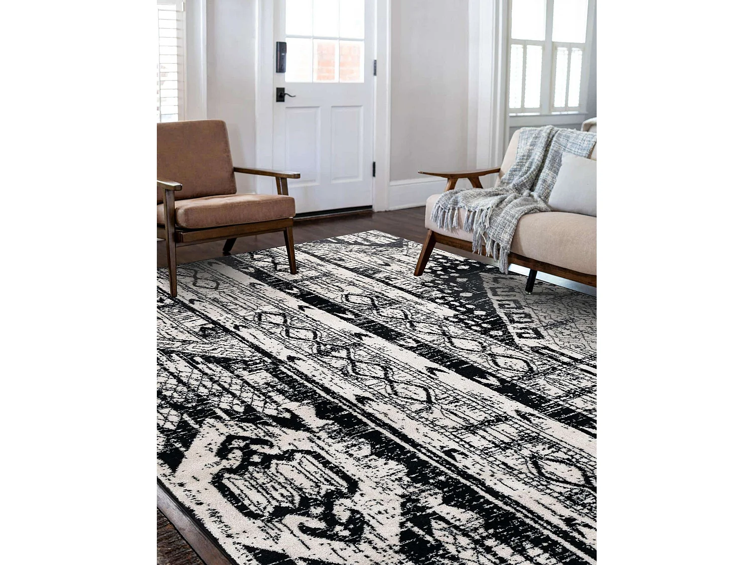 Tapis 160x245 Noir Oregon