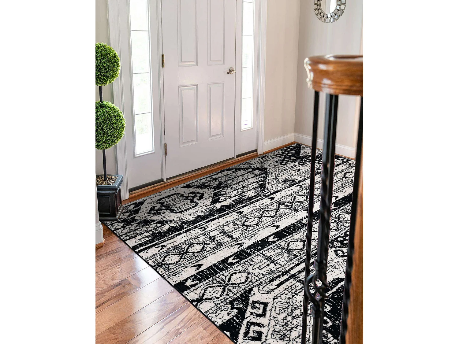 Tapis 160x245 Noir Oregon