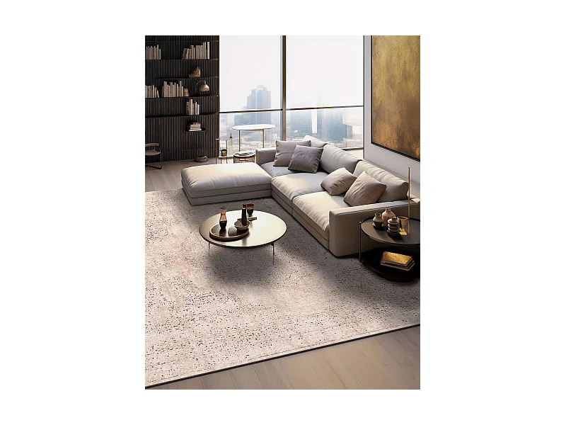 Teppich 125x125 Creme Oregon