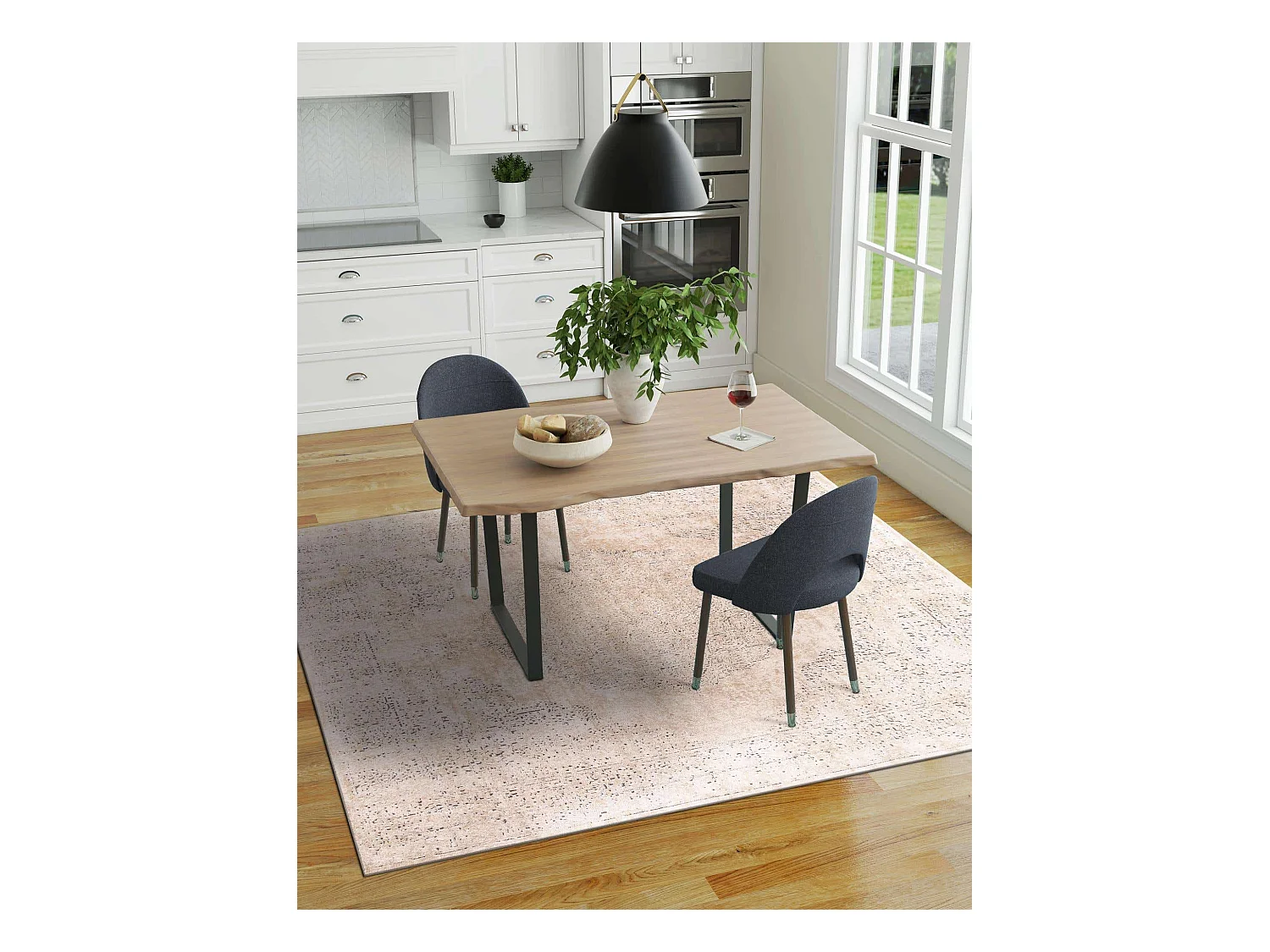Tapis 125x125 Crème Oregon