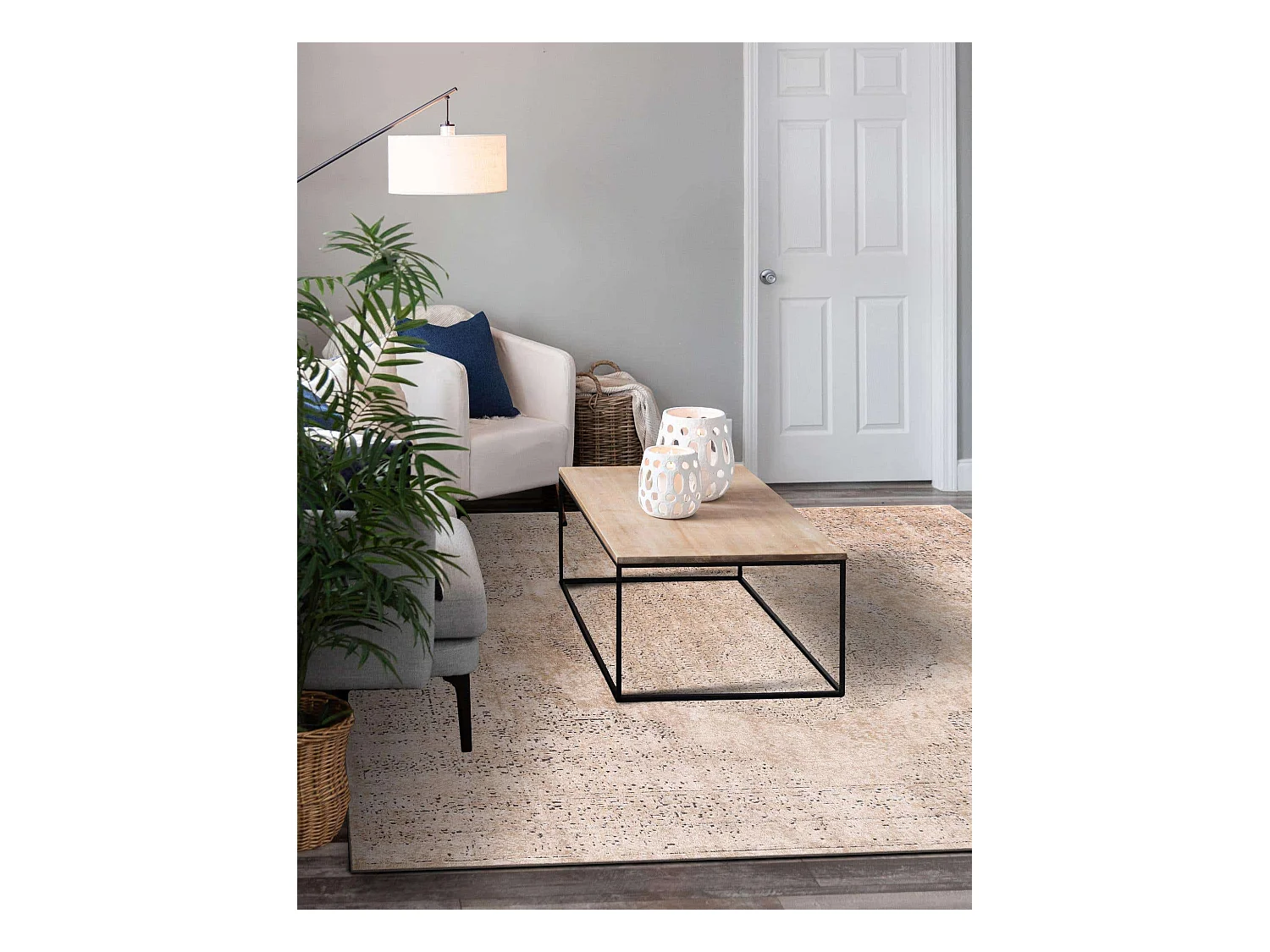 Tapis 125x125 Crème Oregon