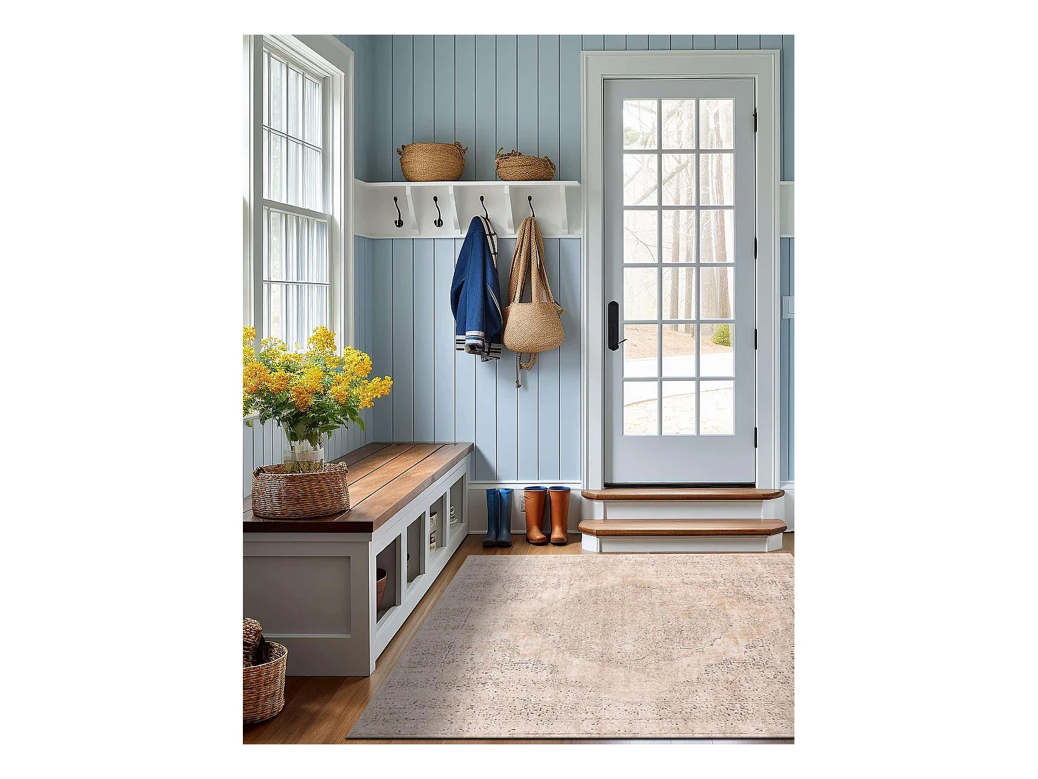 Tapis 125x125 Crème Oregon