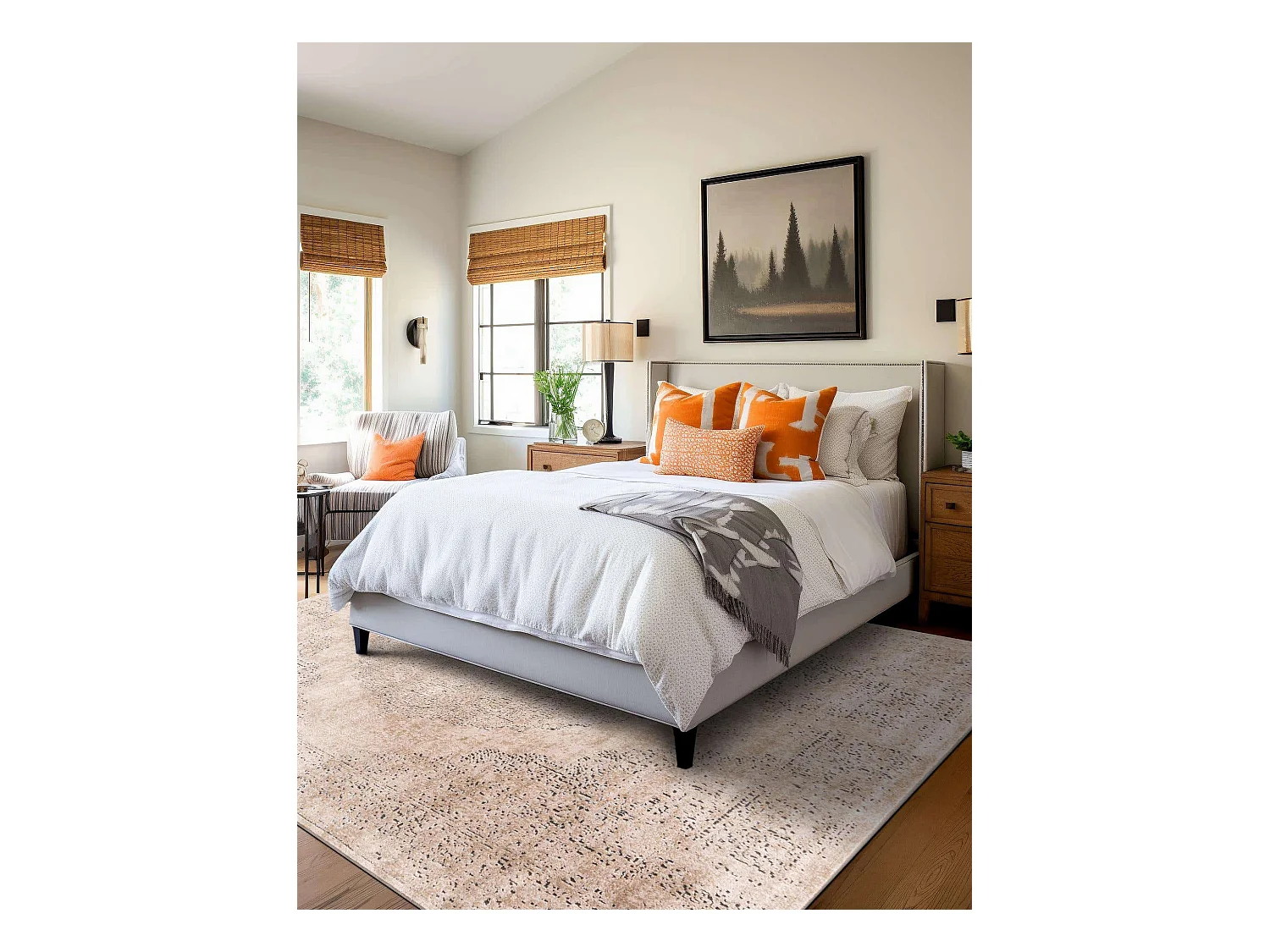 Tapis 125x125 Crème Oregon