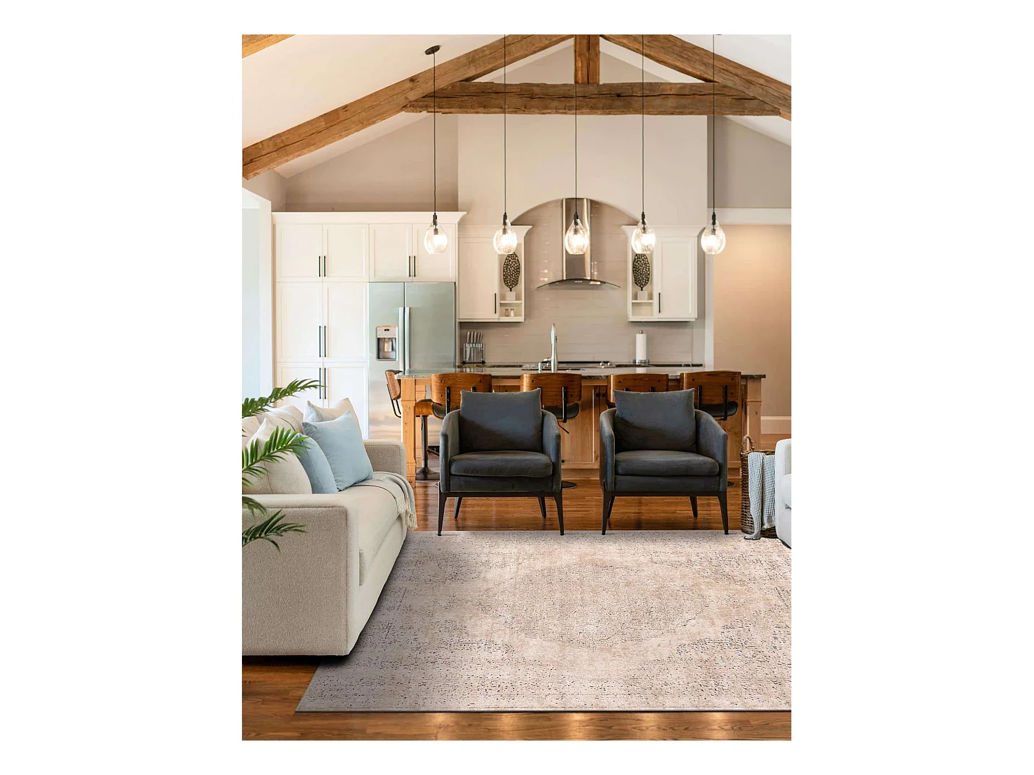 Tapis 125x125 Crème Oregon