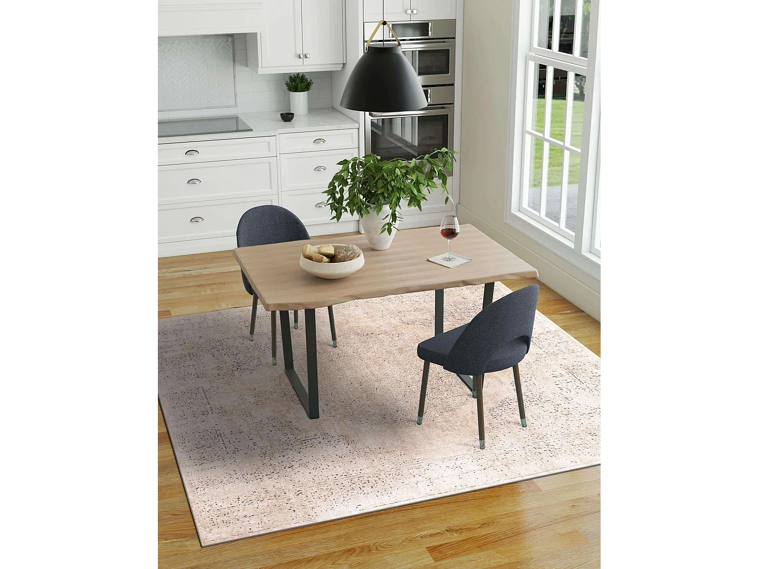 Tapis 125x125 Crème Oregon