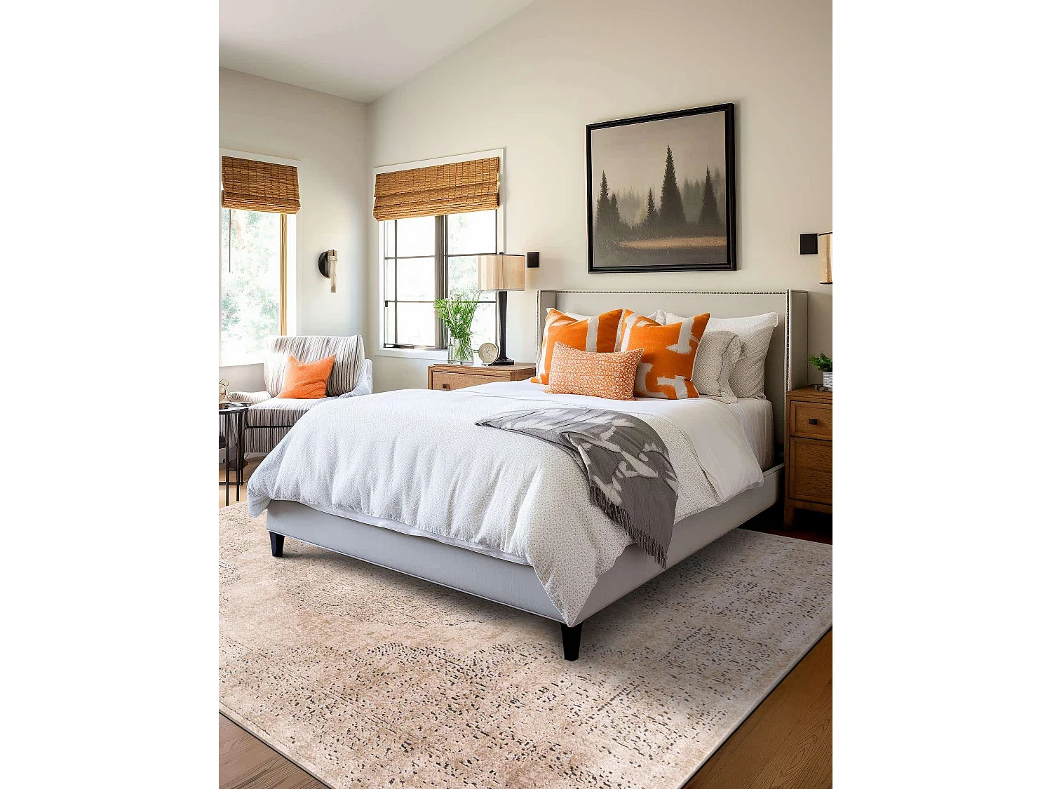 Tapis 125x125 Crème Oregon