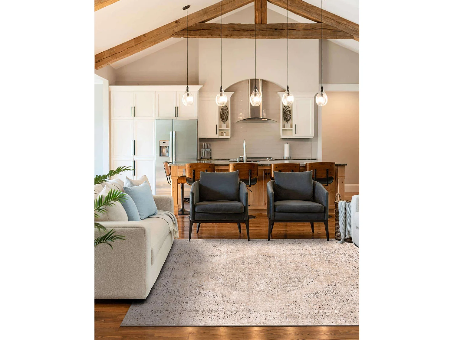 Tapis 125x125 Crème Oregon