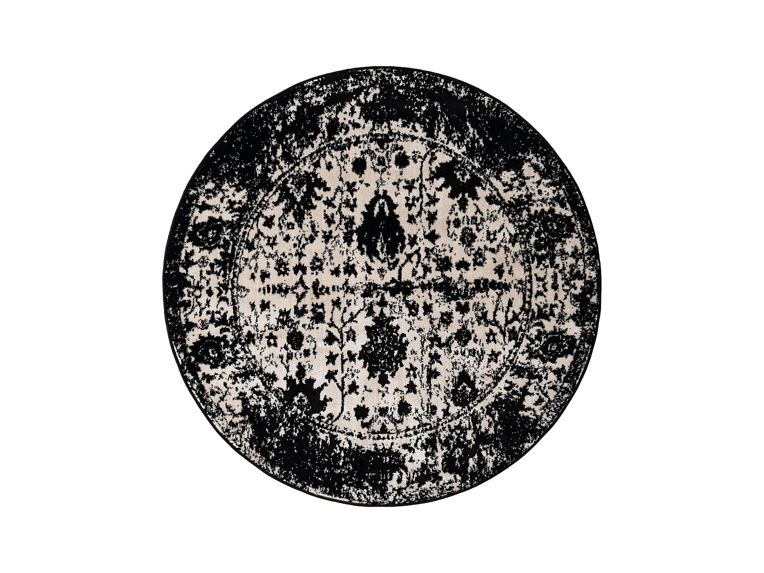 Tapis 160x160 Noir Oregon