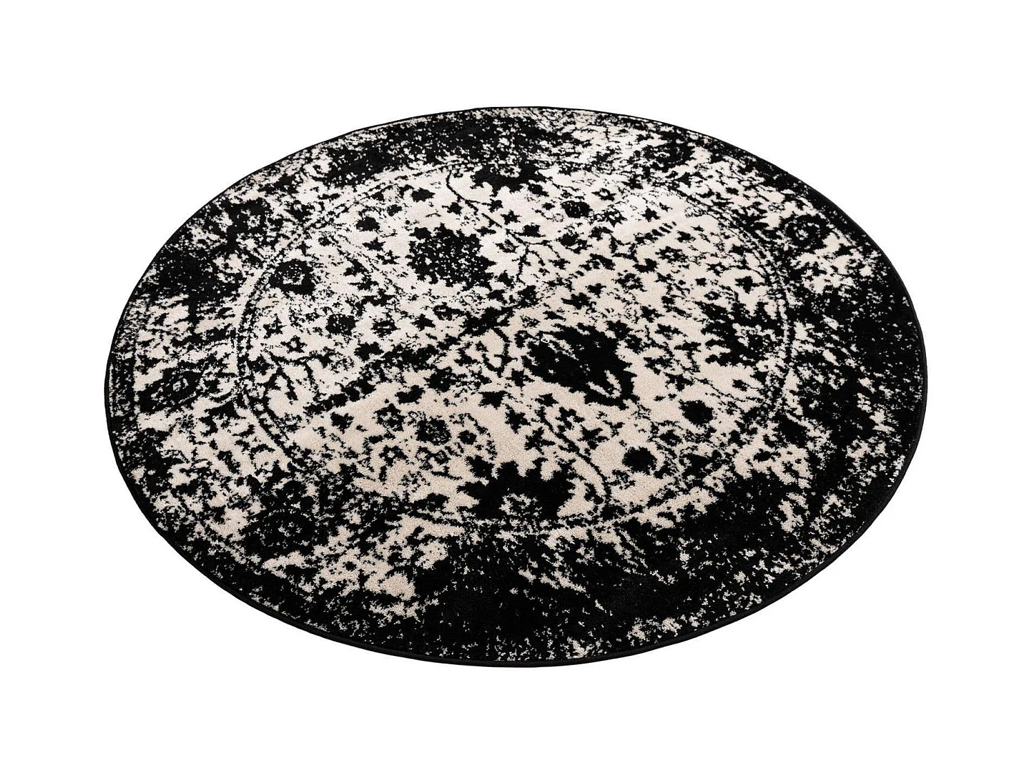 Tapis 160x160 Noir Oregon