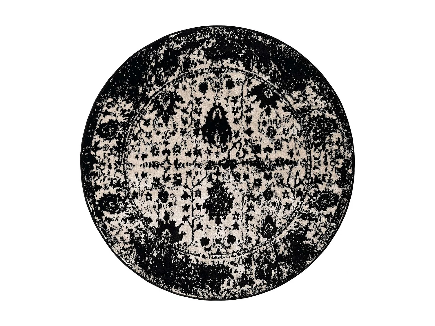 Tapis 160x160 Noir Oregon