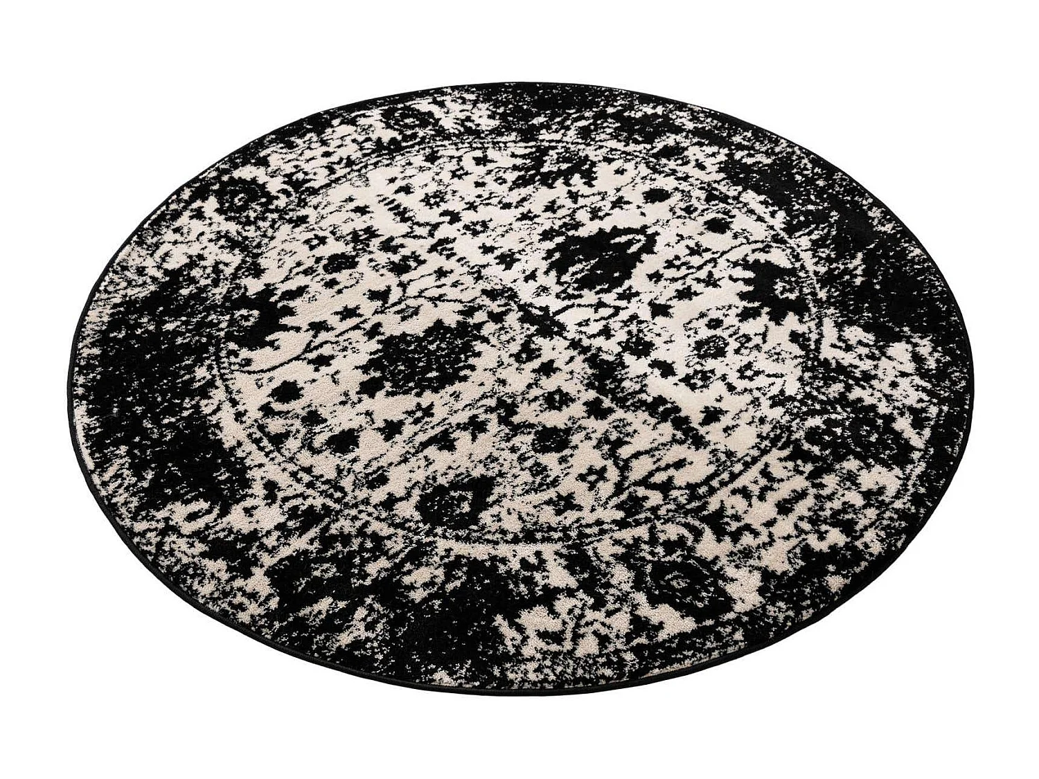Tapis 160x160 Noir Oregon
