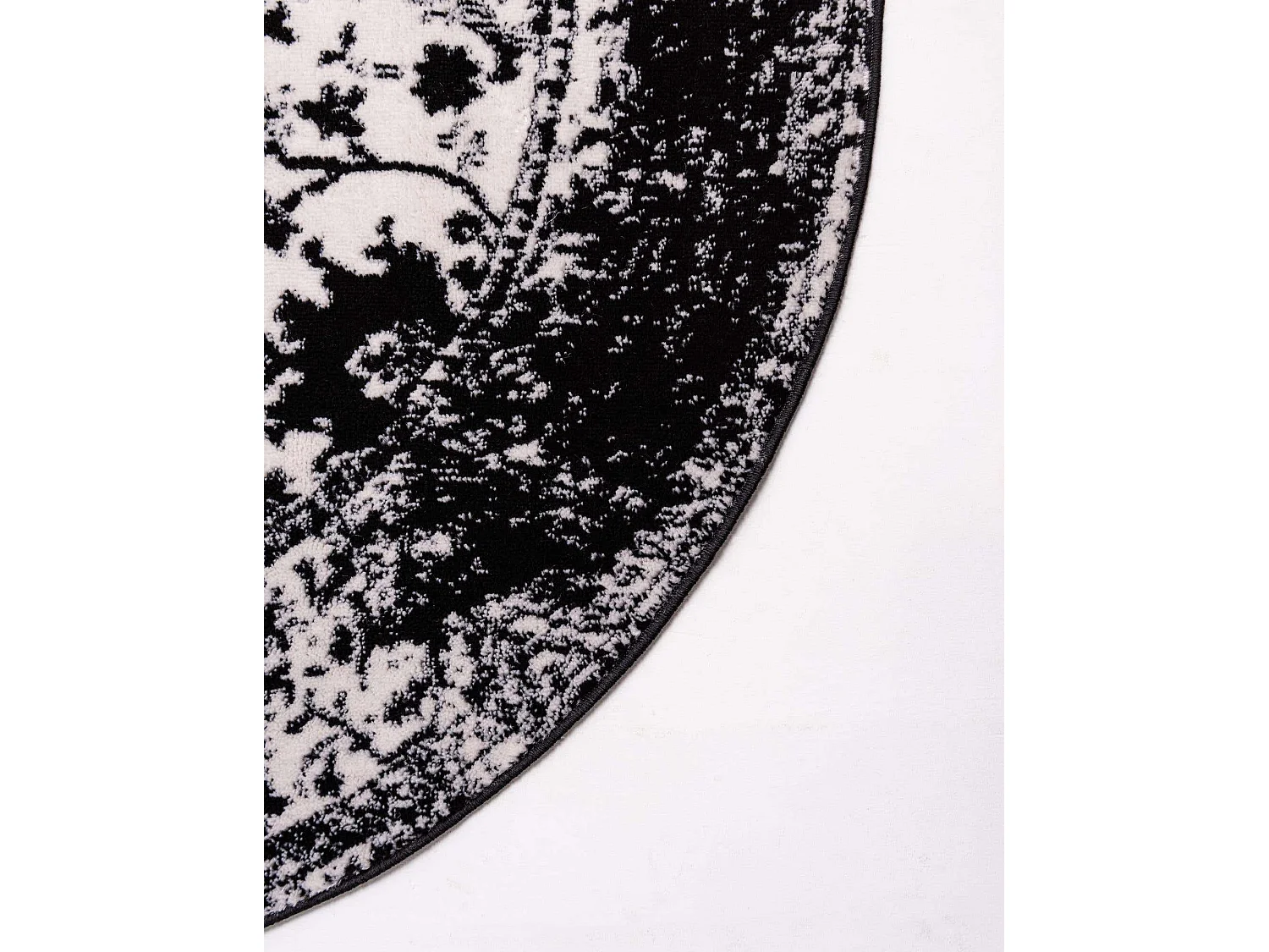 Tapis 160x160 Noir Oregon