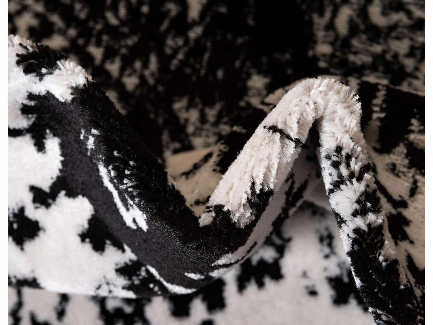 Tapis 160x160 Noir Oregon