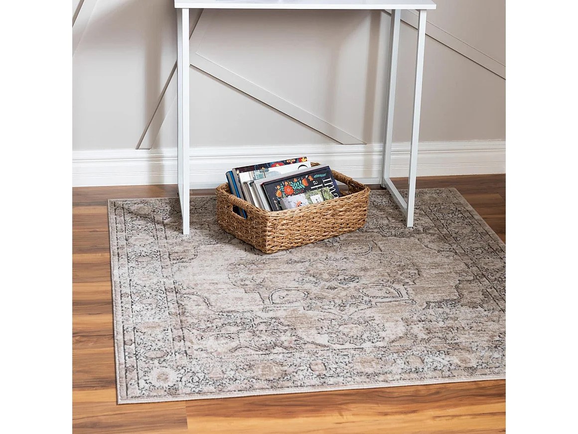 Teppich 160x160 Creme Oregon