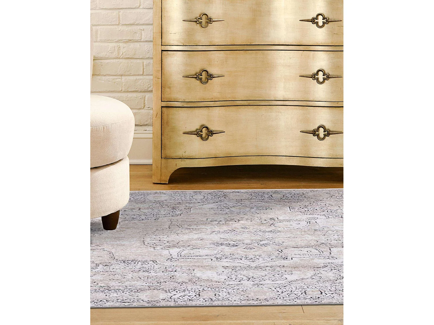 Teppich 160x160 Creme Oregon
