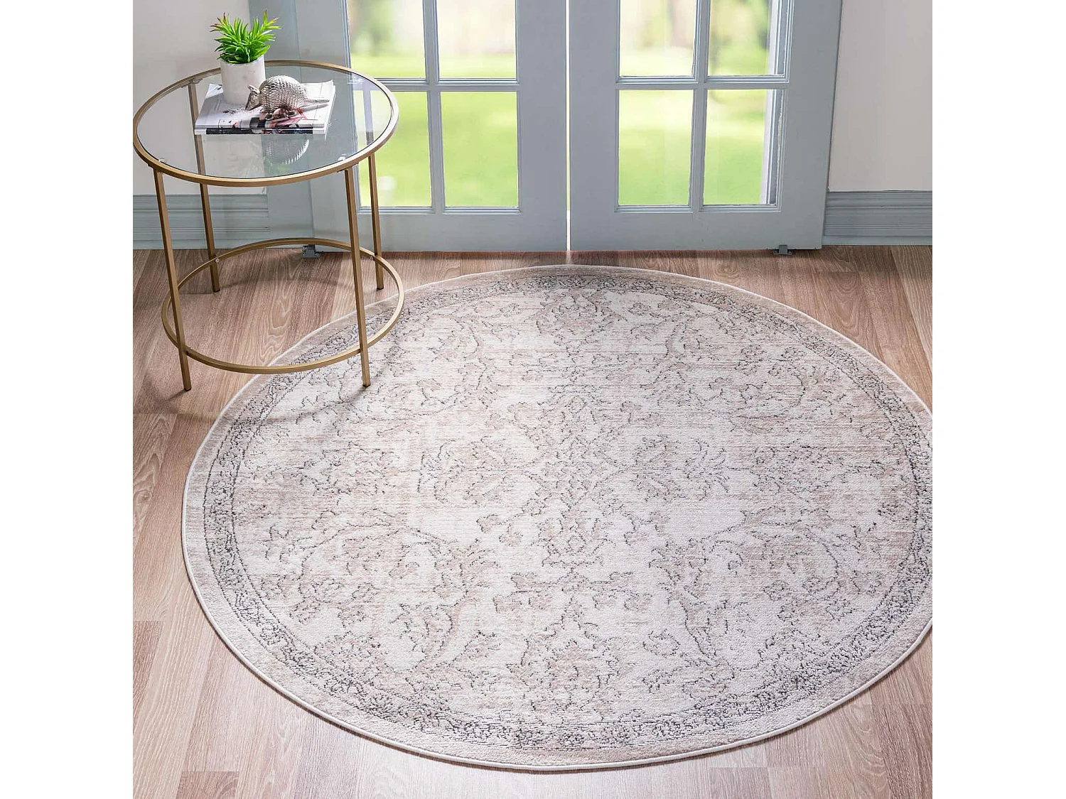 Teppich 160x160 Creme Oregon