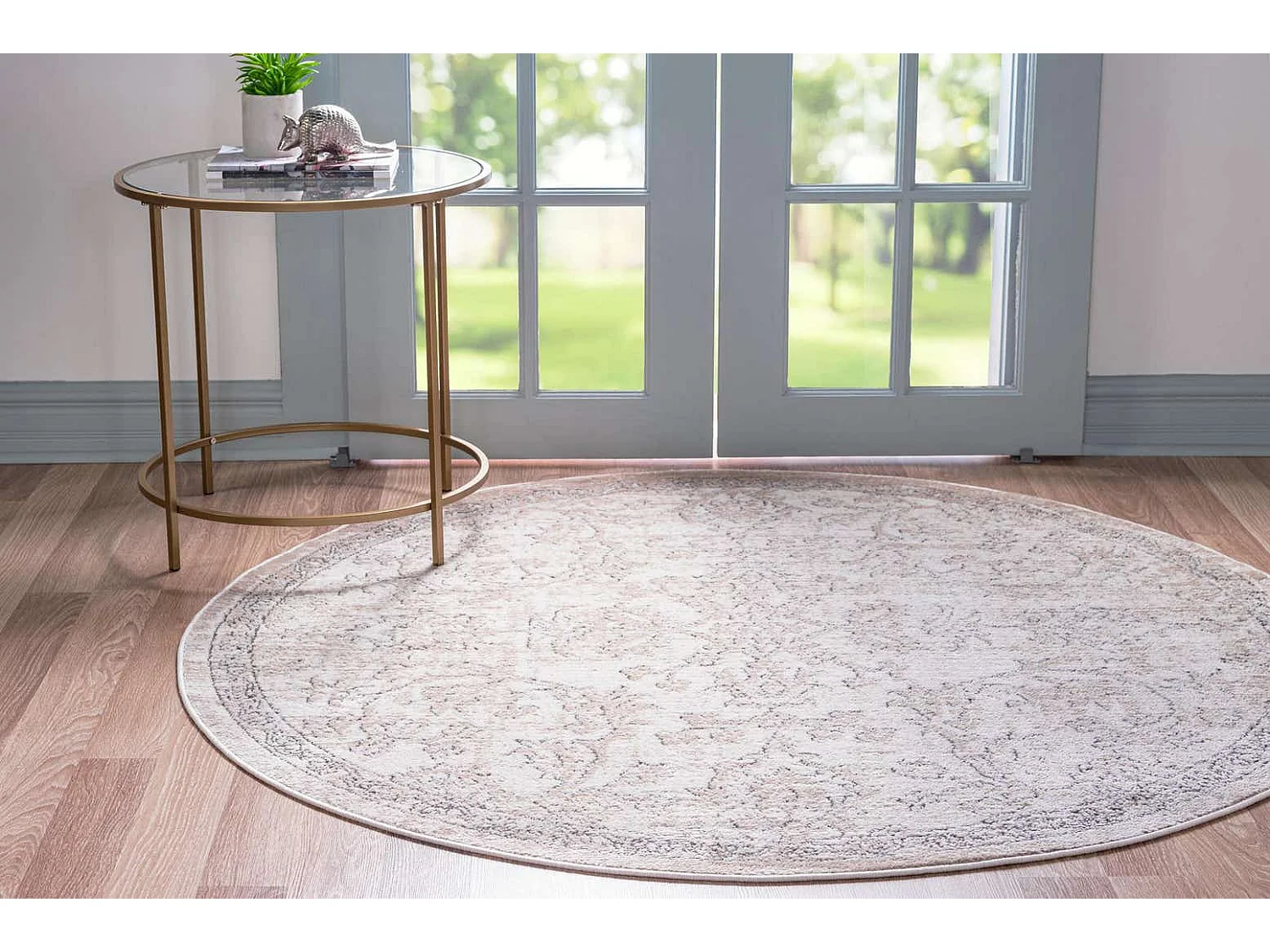 Teppich 160x160 Creme Oregon